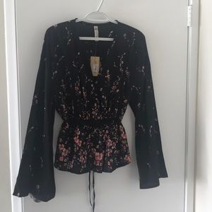NWT- American Rag Bell Sleeve Blouse